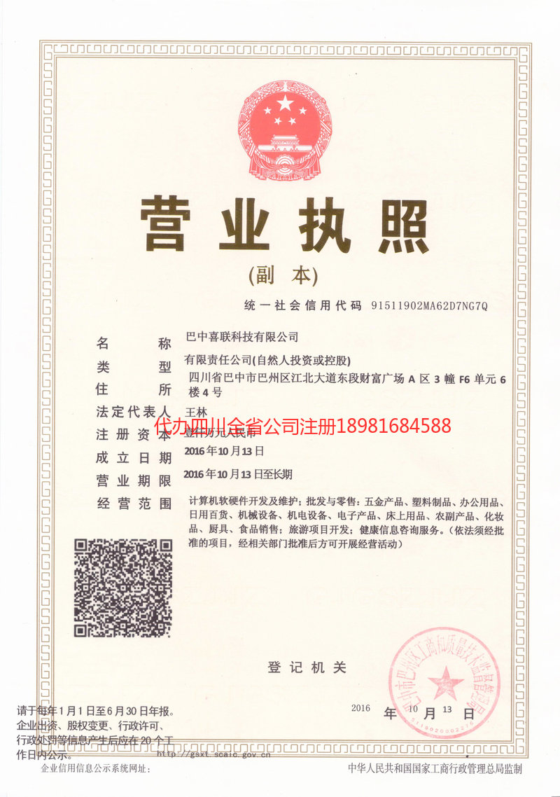 邛崃邛崃喜联科技有限公司